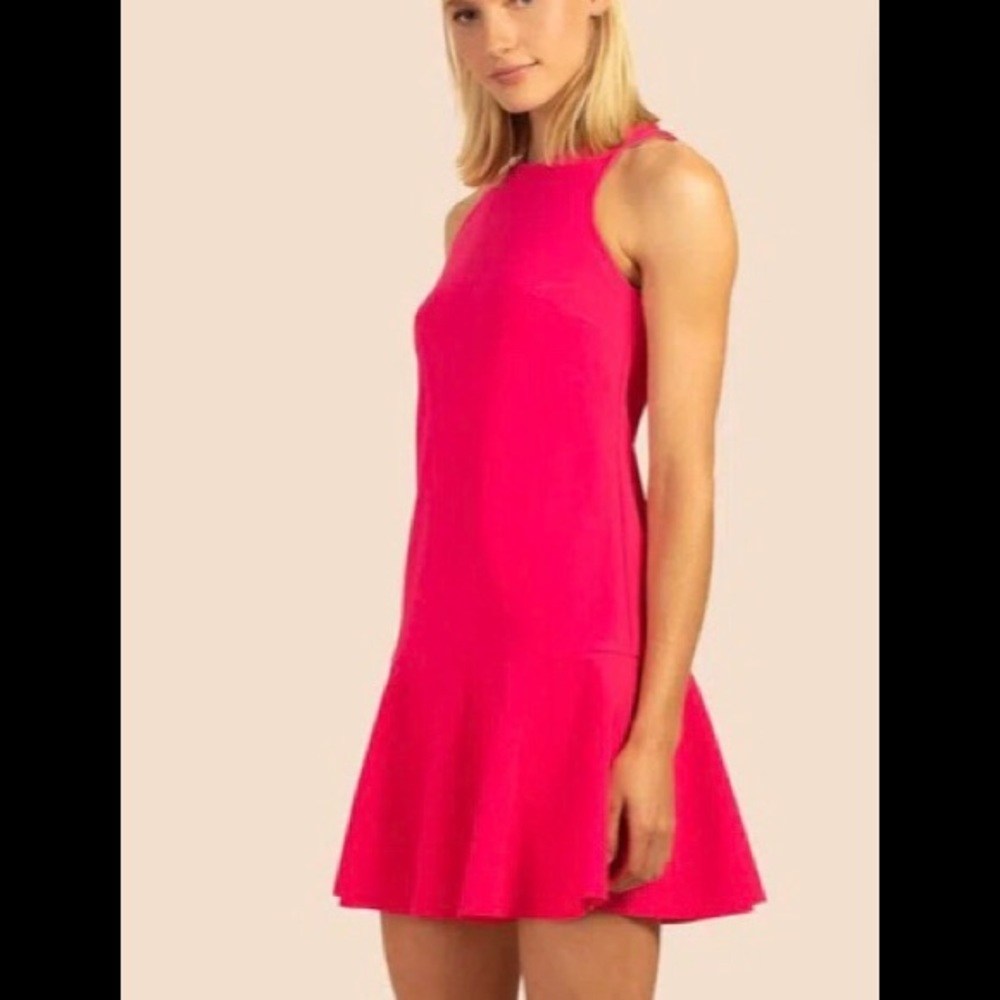 TRINA TURK hot‎ pink sleeveless FANTASTIC DRESS. NWT